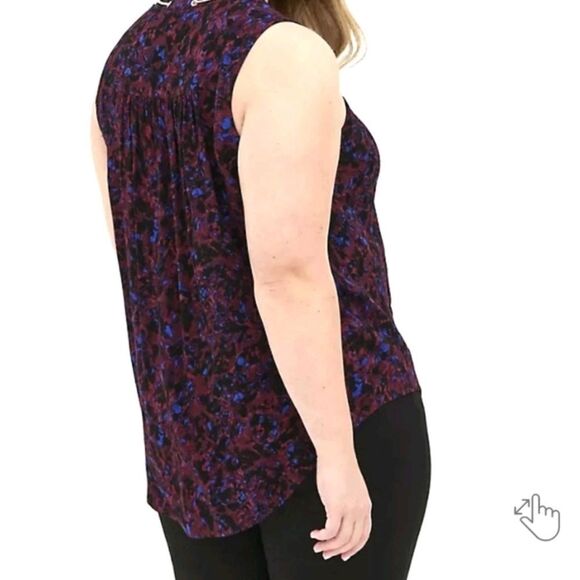 Torrid -245 Sleeveless Crepe Animal Print Top Blouse Women's Plus size 4X - Picture 6 of 10